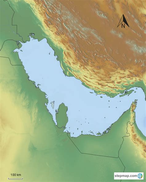 Blank Map Of Persian Gulf