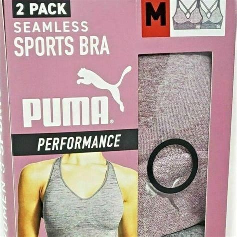 Puma Intimates And Sleepwear Puma Womens Seamless Sports Bra Removable Cups Poshmark