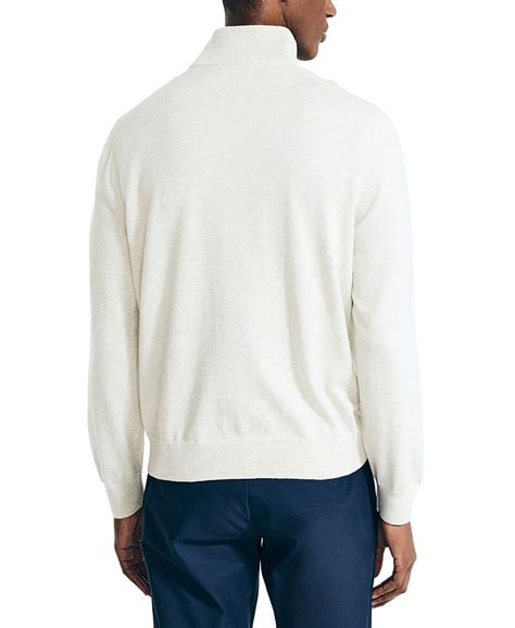 Nautica Mens Navtech Classic Fit Solid Quarter Zip Sweater Macys