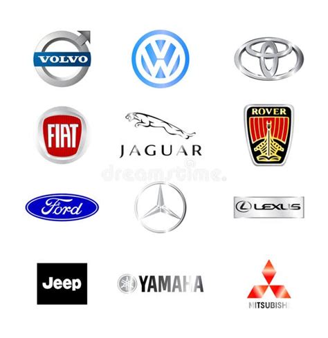 Car Brands Logos Collection Stock Illustrations 32 Car Brands Logos