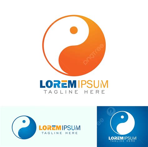 yin  simbol logo tanda tangan konsep abstrak vektor abstrak