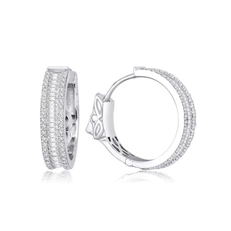 1 16 Carat Diamond Hoop Earrings Lizay