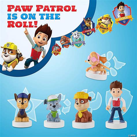 Paw Patrol Characters Centerpieces With Stand Cake Topper Or Cut Outs Chase Everest Marshall