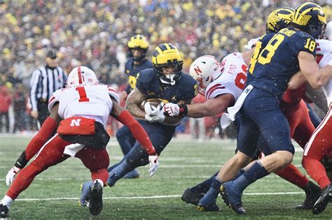 Michigan Nebraska Wolverines Run Over Huskers To Record