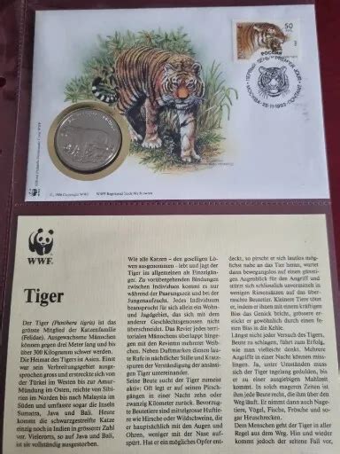 Tiger Numisbrief Russland Wwf Jahre Schwerer Medaille Eur