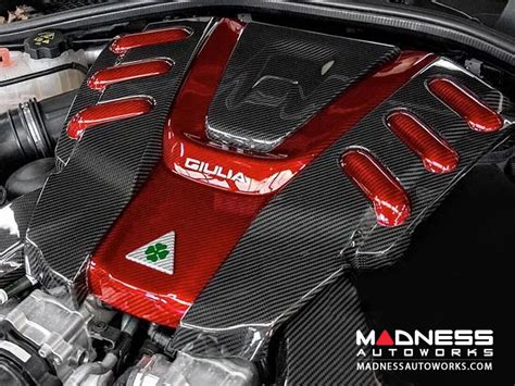 Alfa Romeo Giulia Quadrifoglio Carbon Fiber Engine Cover Alfa Romeo