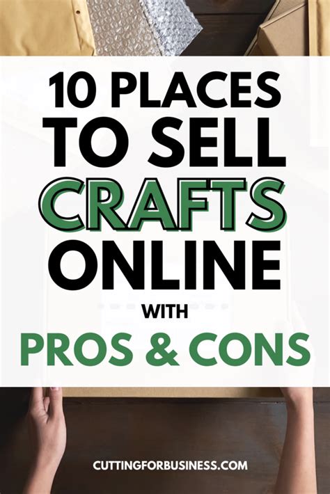 Places To Sell Crafts Online With Pros Cons Cutting For Business