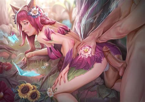 League Of Legends Hot Hentai Yellow Eyes Thighs Curvy Figure