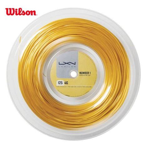 Wilson LUXILON 4G Rough 125 Reel Gold 200m 16L Gauge Rigid Tennis