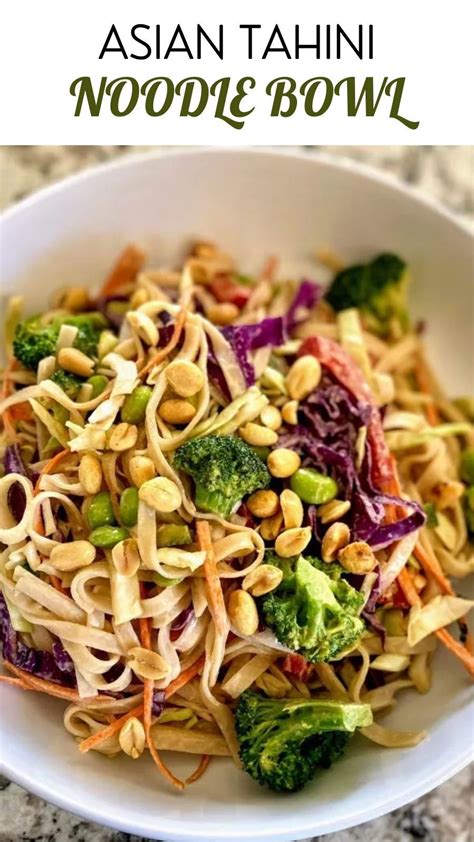 Asian Tahini Noodles Kathy S Vegan Kitchen Recipe In 2022 Yummy