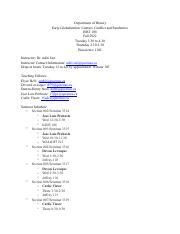 HIST 108 Syllabus Pdf Department Of History Early Globalization