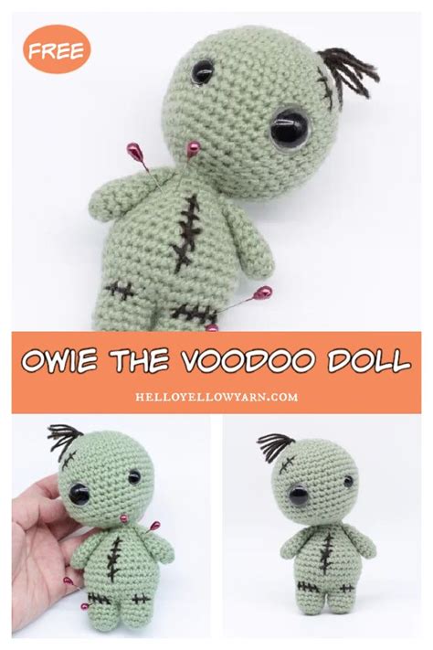 Owie The Voodoo Doll Amigurumi Free Crochet Pattern Crochet Keychain