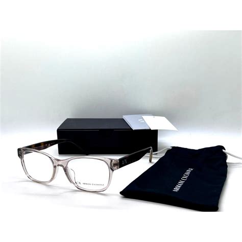 Armani Exchange Ax F Shiny Tundra Eyeglasses Mm