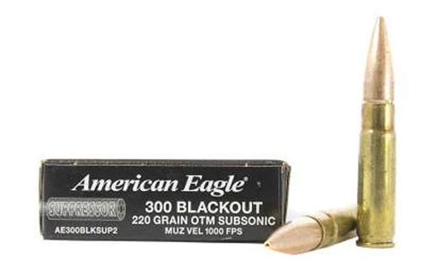 Federal 300 AAC Blackout Suppressor AE300BLKSUP2 220 gr OTM 20 per box