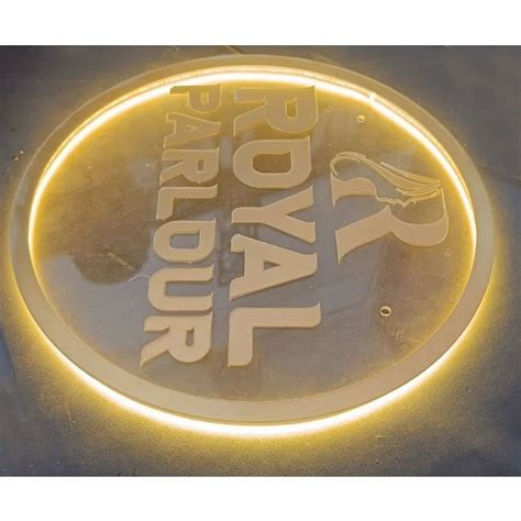 Polycarbonate Round LED Neon Sign Board For Advertising In Jabalpur