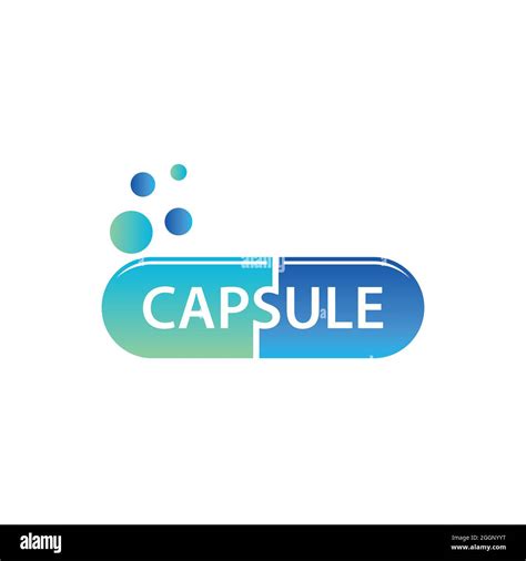 Capsule logo nutrition nature vector image. Capsule logo nutrition ...