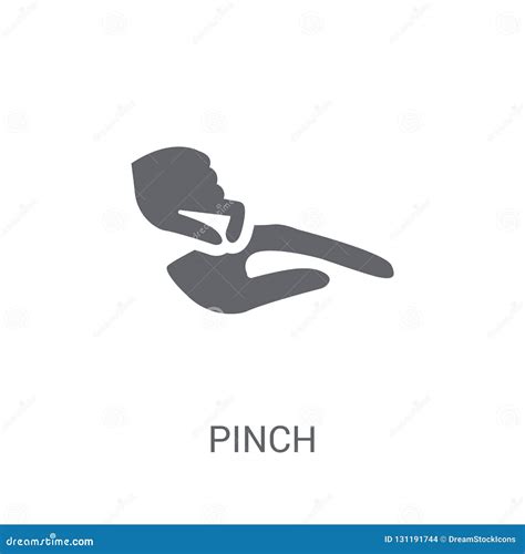 Pinch Icon. Trendy Pinch Logo Concept on White Background from H Stock Vector - Illustration of ...