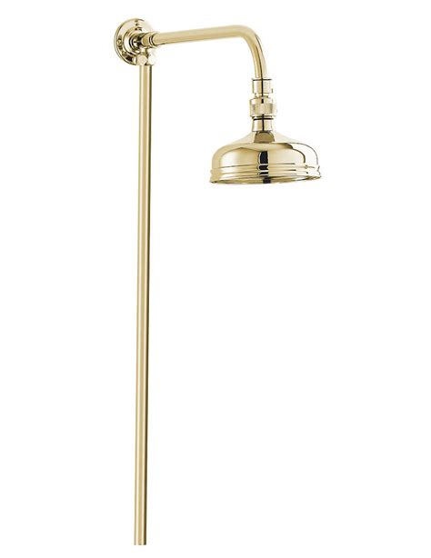 Deva Period Style Rigid Riser Shower Kit Gold Kits08g