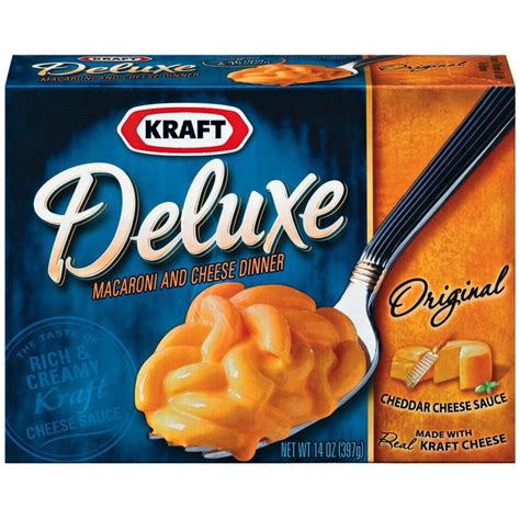 Kraft Deluxe Original Cheddar Macaroni And Cheese Dinner Reviews 2020