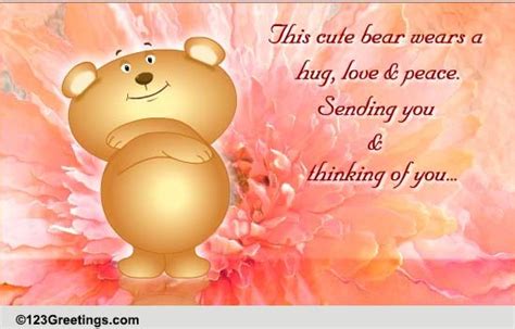 Hug Love And Peace Free Sympathy And Condolences Ecards 123 Greetings