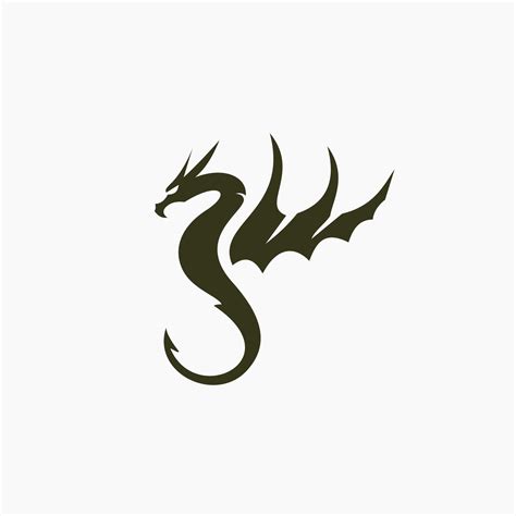 dragon silhouette logo 17133553 Vector Art at Vecteezy