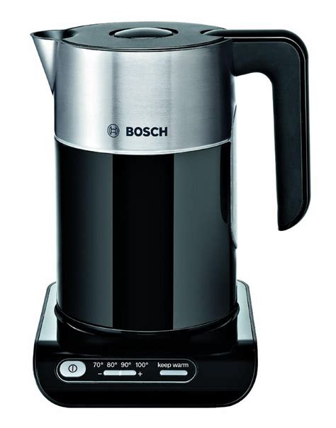 Bosch Twk8633gb Styline Kettle 1 5 Litre Rapid Boil Temperature Control Black Electrical Deals