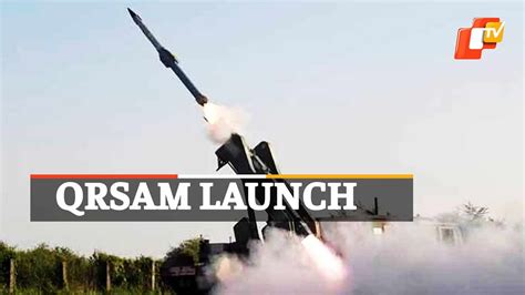 Watch Video Drdo Indian Army Conduct Successful Flight Test Of Qrsam