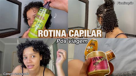 Recuperando Meu Cabelo Rotina Capilar Cacheada Youtube