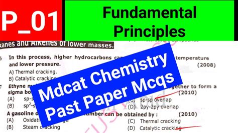 Mdcat Chemistry Past Paper Mcqs With Solution Mdcat Chemistry