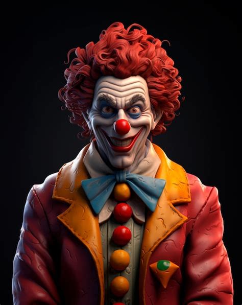 Premium Ai Image 3d Cartoon Character Of A Clown