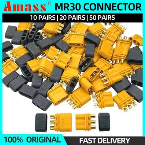 Pairs Amass Mr Connector Plug Male Female With Sheath High