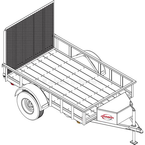 5' x 8' Utility Trailer Plans Blueprints - 3,500 lb Capacity | Trailer ...