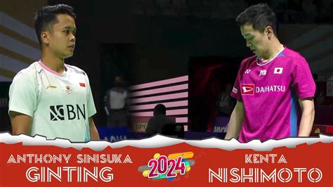 Badminton Highlights I Anthony Sinisuka Ginting Vs Kenta Nishimoto Ii