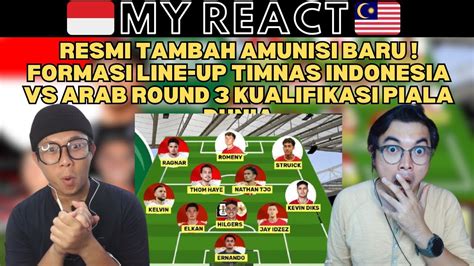 Resmi Tambah Amunisi Baru Formasi Line Up Timnas Indonesia Vs Arab