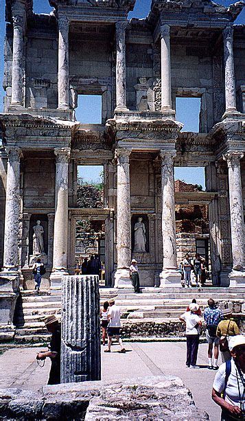 Ruins Of Library Of Celsus In Ephesus Turkey Alexandria Egypt