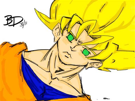 Super Saiyan Goku sketch by Tigueron on DeviantArt