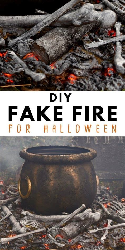 How to Make the Ultimate Fake Fire Prop for Halloween | Halloween diy ...