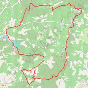 Trace GPS Les ocres de Mormoiron itinéraire parcours