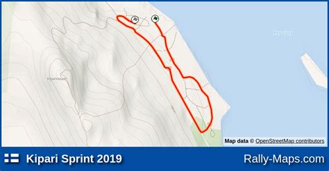 Streckenverlauf Kipari Sprint 2019 RallyeKarte De