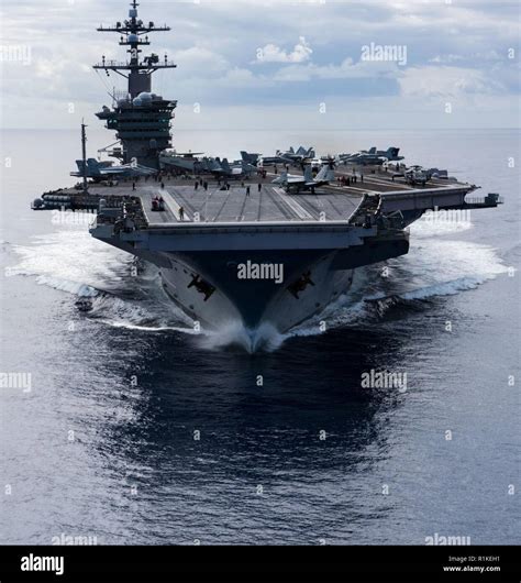 PACIFIC OCEAN Oct 13 2018 The Nimitz Class Aircraft Carrier USS