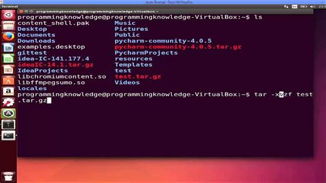 How To Extract A Tar Gz File In Linux Using Terminal Youtube