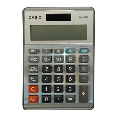 Casio Ms 80b Standard Function Desktop Calculator With Large 8 Digit