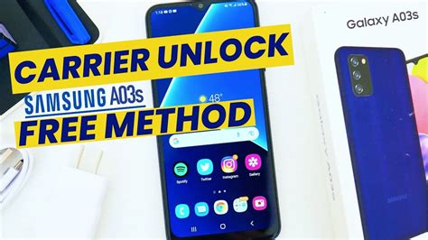 Unlock Samsung Galaxy A03s Unlock Regional Lock Carrier Unlock Samsung A03s Youtube