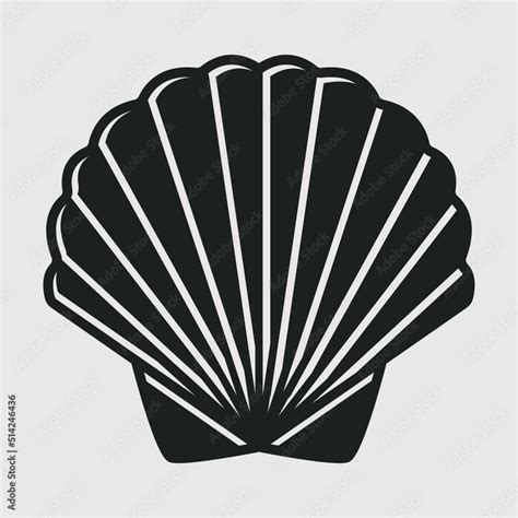 Seashell Silhoutte SVG Cut File Shellfish Svg Beach Shell Svg Ocean