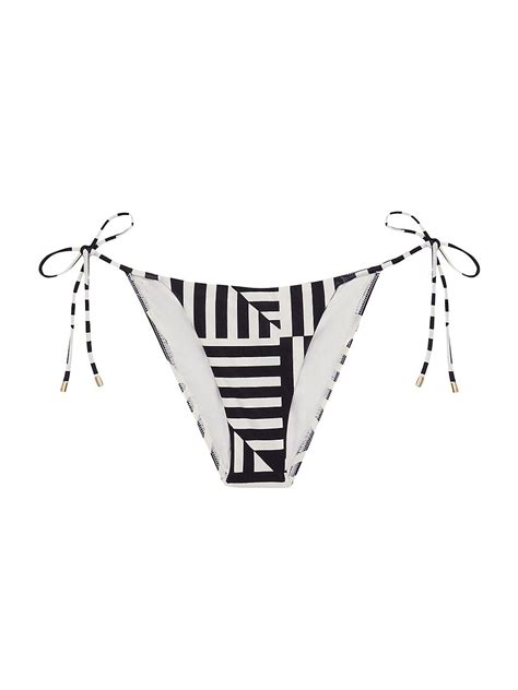 Vix Paula Hermanny Geo String Bikini Bottom Neutral Editorialist