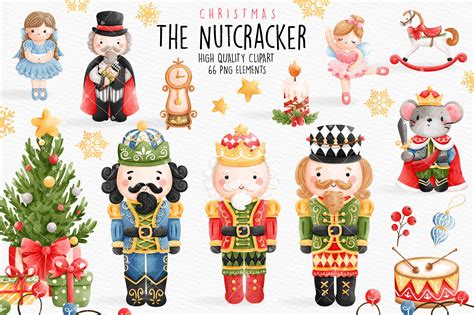 The Nutcracker Clipart, Christmas Graphic by Chonnieartwork · Creative Fabrica