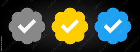 X Verification Sign Twitter Check Mark In Star Approved Account