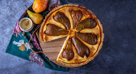 Schnelles Birnen Tarte Rezept Tarte Mit Ricotta Ingwer Und Rosmarin