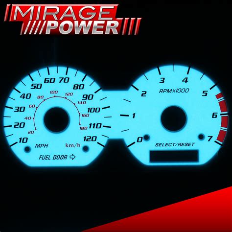 Sell 1999 04 Ford Mustang White Face Indiglo Reverse Glow JDM Racing