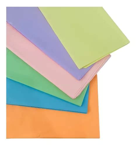 Papel Barrilete Seda Paquete Colores Pasteles X50 En Venta En